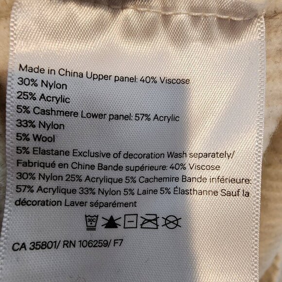 Lululemon Restful Intention Ribbed Sweater Dress Angel‎ Wing Cashmere Wool Blend - Picture 8 of 12